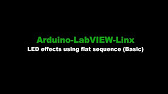 7. LED effects using flat sequence (Basic) | Arduino-LabVIEW-Linx